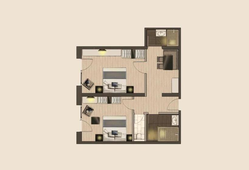سوئیت 2 خوابه, Seiblishof Superior Hotel Ischgl