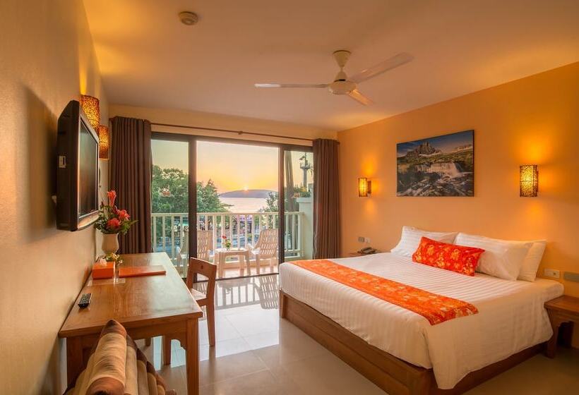 اتاق لوکس با چشم‌انداز دریا, Srisuksant Resort