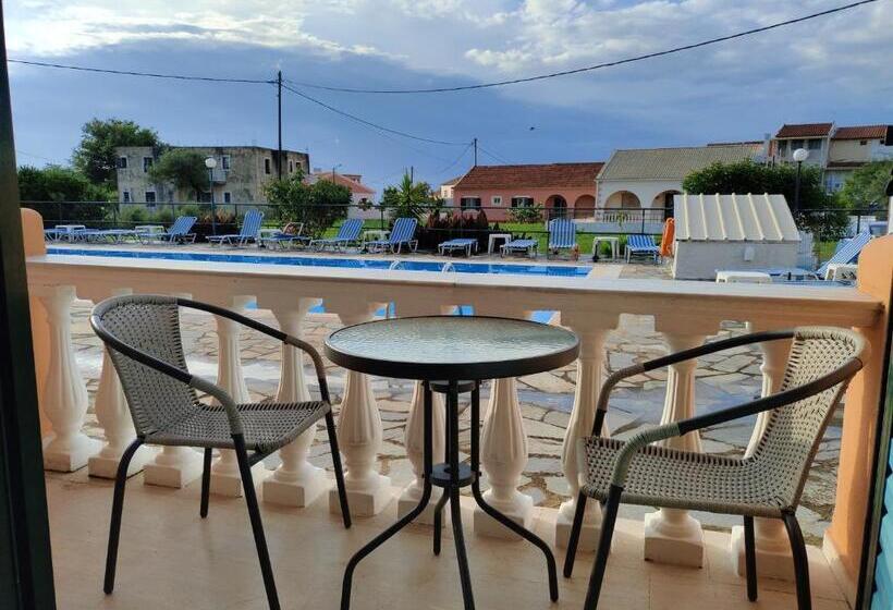 استودیو استاندارد با چشم‌انداز استخر, Valentinos Apartments