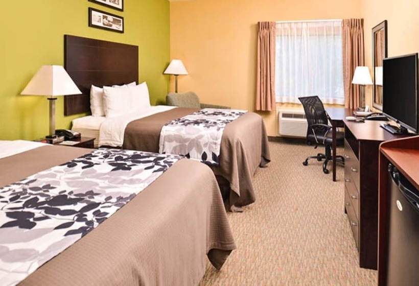 اتاق استاندارد با 2 تخت دوبل, Sleep Inn And Suites Near Downtown North