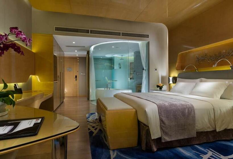 Deluxerum med Utsikt, Wyndham Grand Qingdao