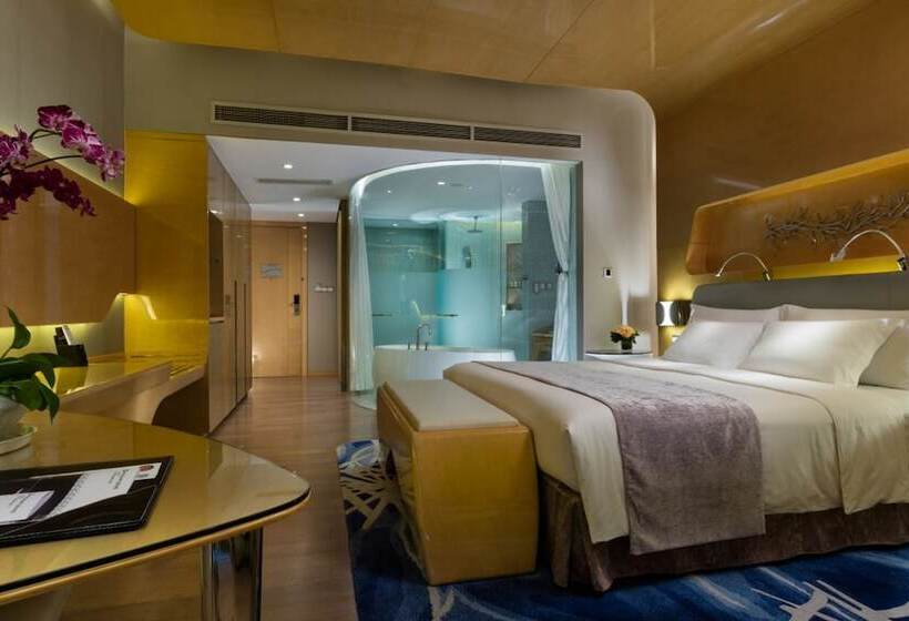 اتاق اجرایی با چشم‌انداز دریا, Wyndham Grand Qingdao