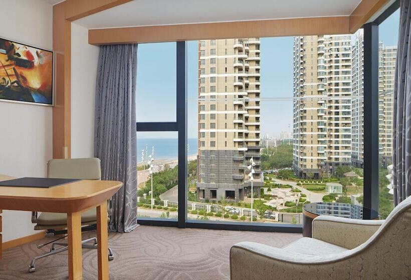 اتاق استاندارد با 2 تخت دوبل, Sheraton Yantai Golden Beach Resort