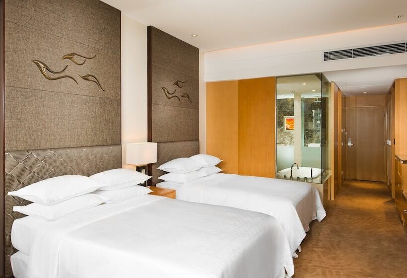 اتاق استاندارد با 2 تخت دوبل, Sheraton Yantai Golden Beach Resort