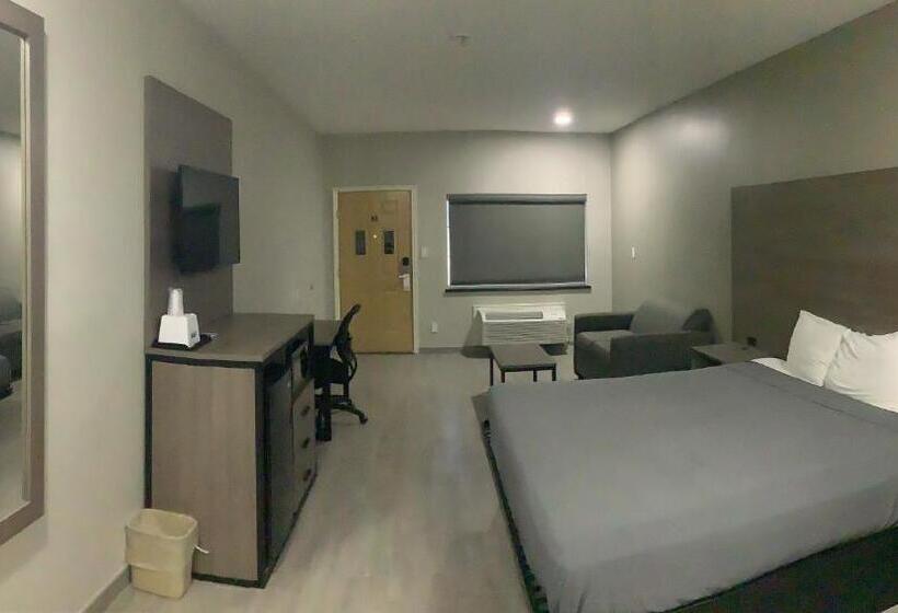 キングサイズベッドのスタンダードルーム, Americas Best Value Inn & Suites San Benito