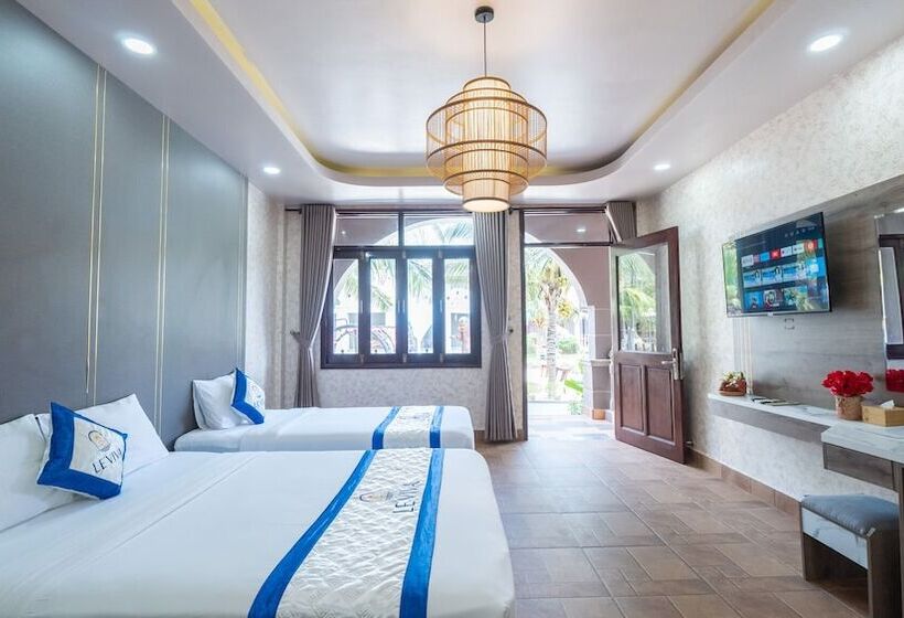 اتاق سه نفره دلوکس با چشم‌انداز باغ, Hai Au Mui Ne Beach Resort & Spa