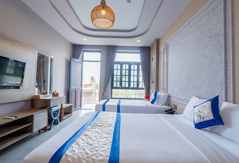 اتاق سه نفره دلوکس با چشم‌انداز باغ, Hai Au Mui Ne Beach Resort & Spa