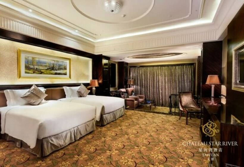 اتاق لوکس با چشم‌انداز استخر, Chateau Star River Taiyuan