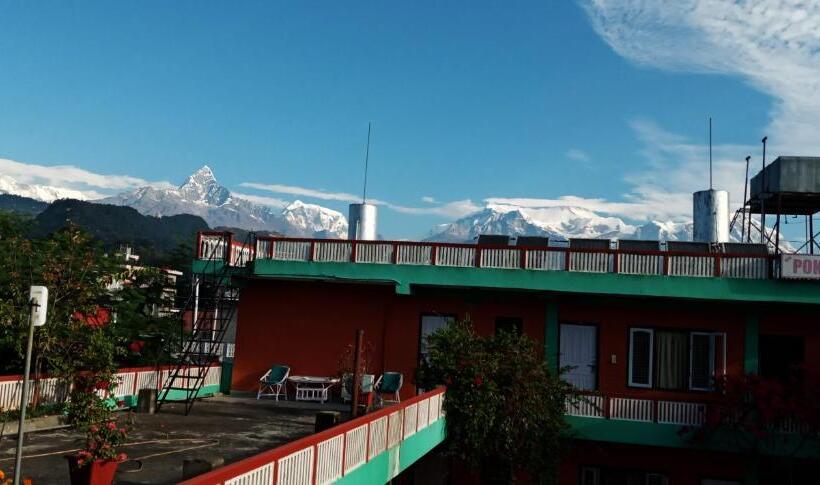 Deluxe Room Mountain View, New Pokhara Lodge   Pokhara Lakeside