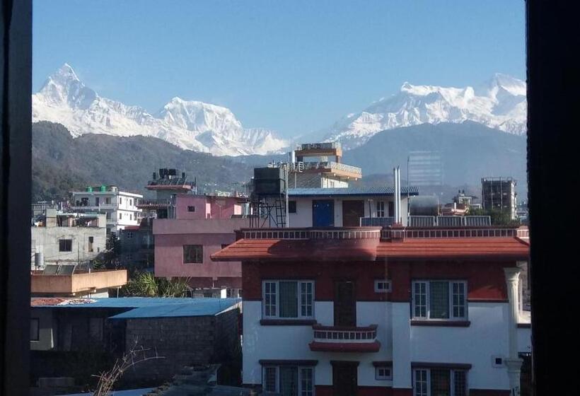 Deluxe Room Mountain View, New Pokhara Lodge   Pokhara Lakeside