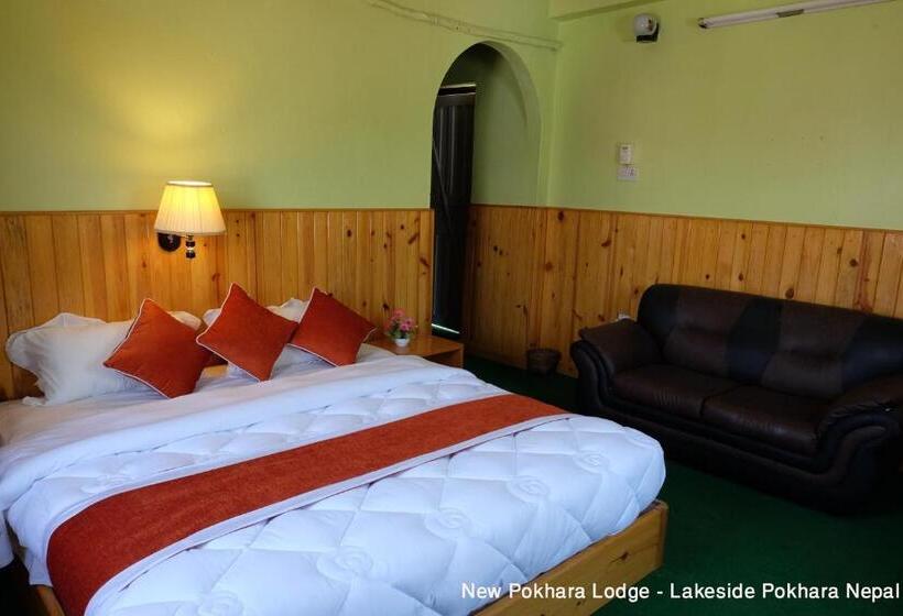 Deluxe Room Mountain View, New Pokhara Lodge   Pokhara Lakeside