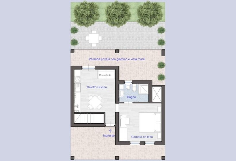 1 Bedroom Apartment, Capo Campolato