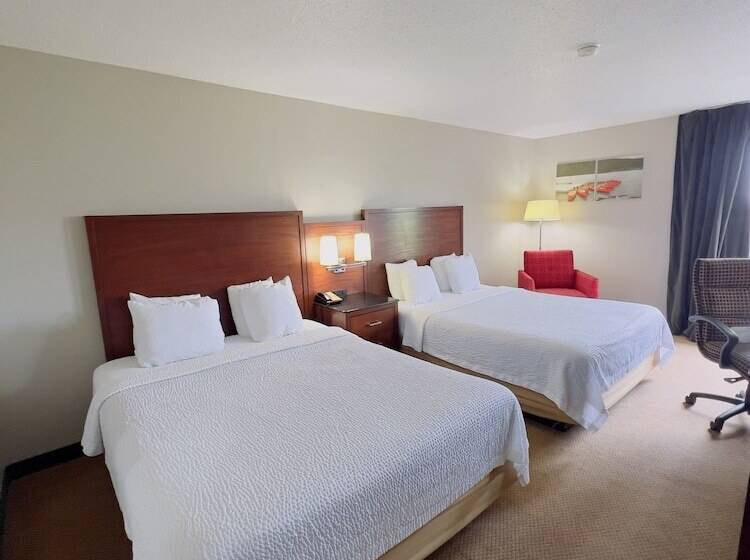 اتاق استاندارد با 2 تخت دوبل, Days Inn By Wyndham Lake Bluff/great Lakes Naval Base