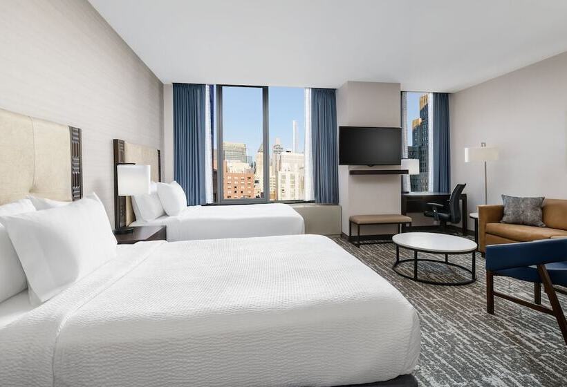اتاق استاندارد با 2 تخت دوبل, Fairfield Inn & Suites By Marriott New York Midtown Manhattan/penn Station