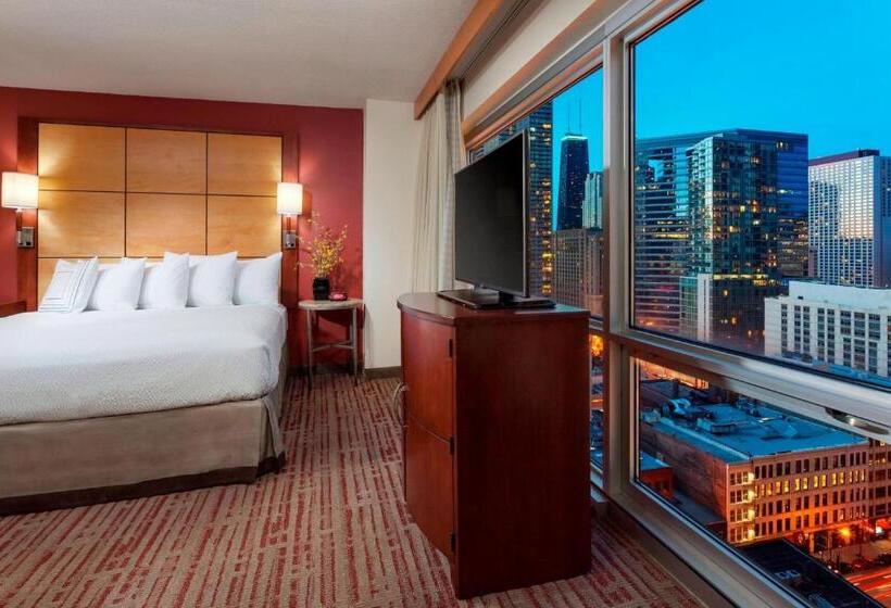 استودیوی استاندارد با چشم‌انداز شهر, Residence Inn By Marriott Chicago Downtown/river North