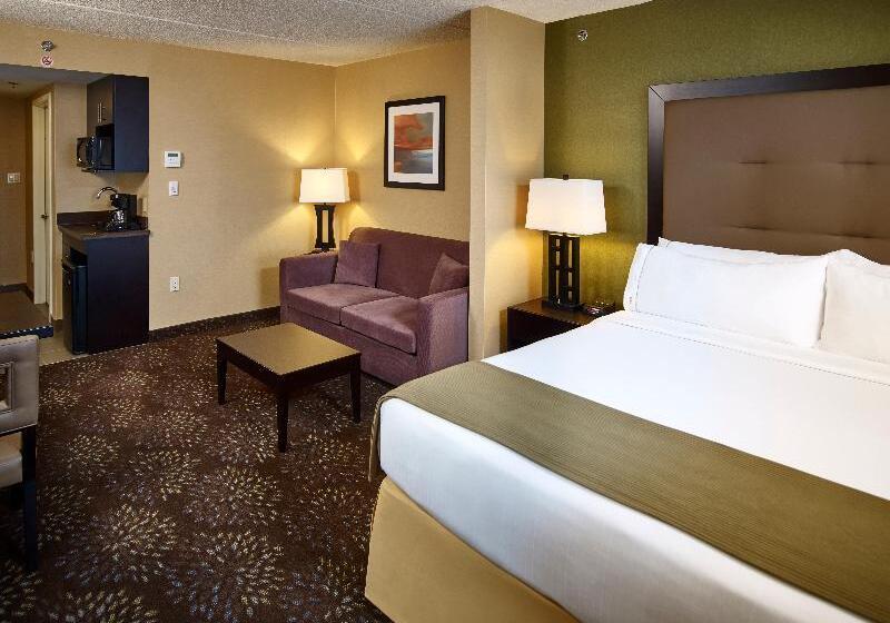 キングサイズベッドのスイートルーム, Holiday Inn Express And Suites Timmins