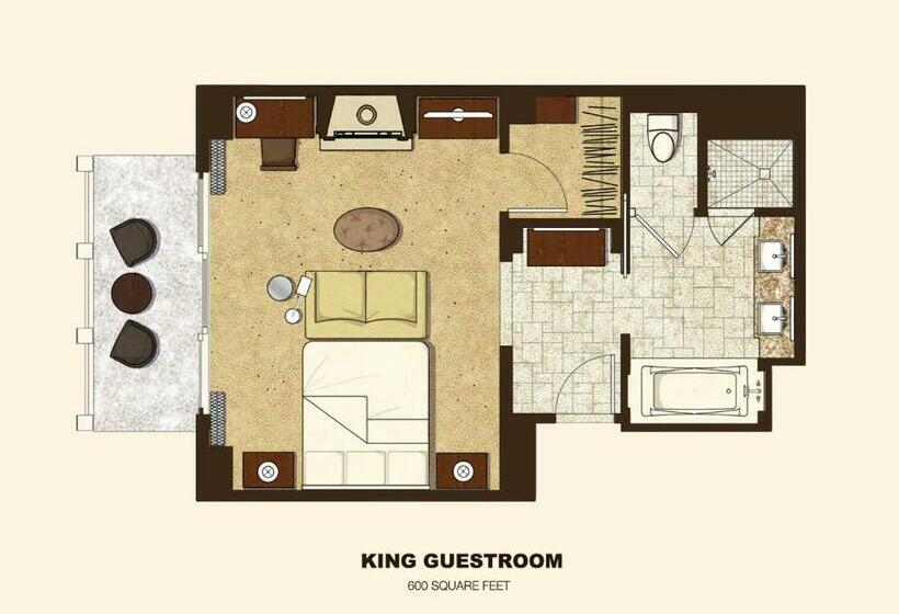 Chambre Standard Lit King Size, Montage Deer Valley