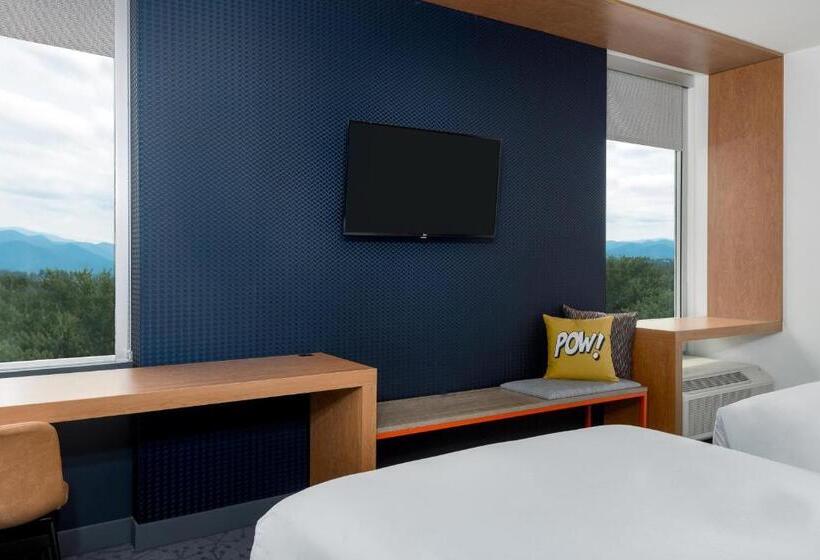 اتاق استاندارد با تخت دو نفره بزرگ, Aloft Asheville Downtown