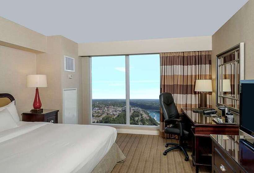 キングサイズベッドのスタンダードルーム, Mainport Hotel Rotterdam, A Hilton Affiliate
