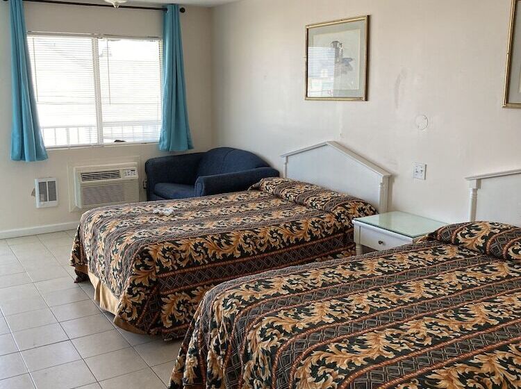 غرفه قياسيه سريرين مزدوجين, Surfside Motel   Seaside Heights