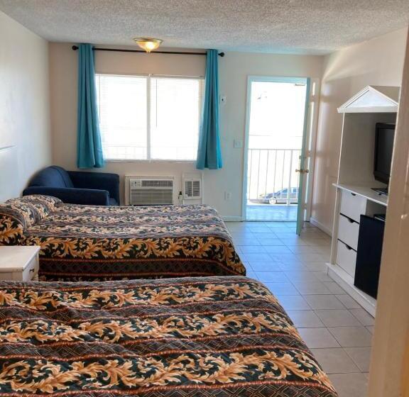 غرفه قياسيه سريرين مزدوجين, Surfside Motel   Seaside Heights