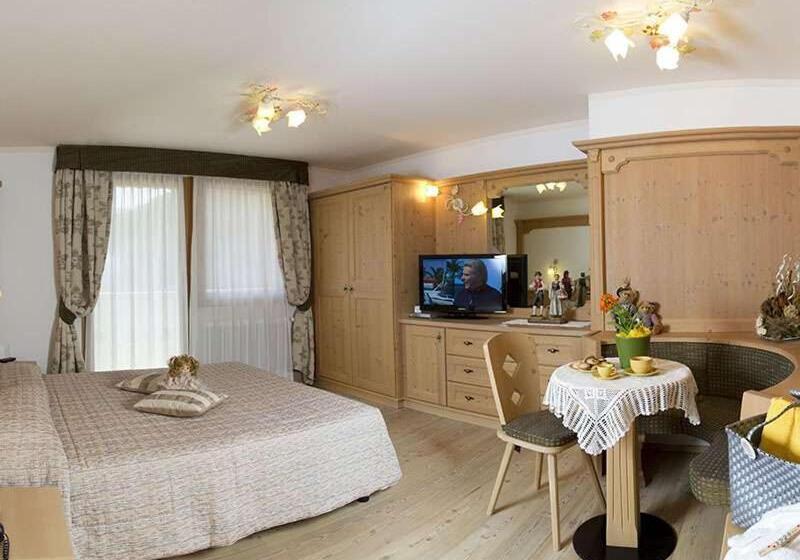 اتاق استاندارد با بالکن, Wellness Hotel Lupo Bianco