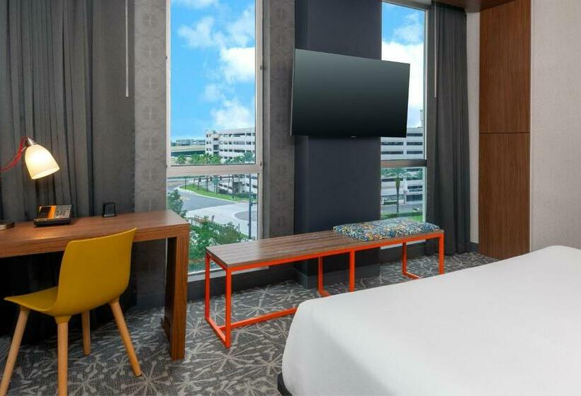 キングサイズベッドのスタンダードルーム, Aloft Orlando Downtown