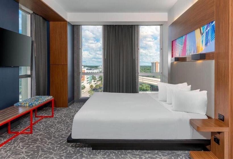 キングサイズベッドのスイートルーム, Aloft Orlando Downtown
