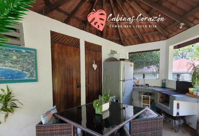 آپارتمان 1 خوابه با چشم‌انداز باغ, Cabinas Corazon