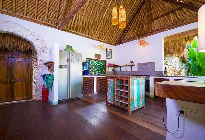 ویلای 1 خوابه با چشم‌انداز باغ, Mu Bungalows