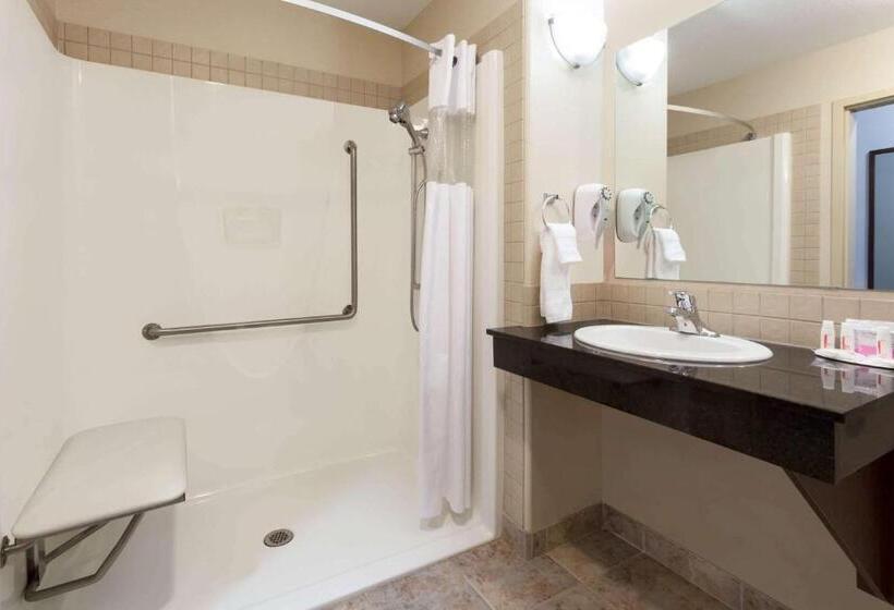 اتاق استاندارد با تخت بزرگ برای معلولان, Ramada By Wyndham Weyburn