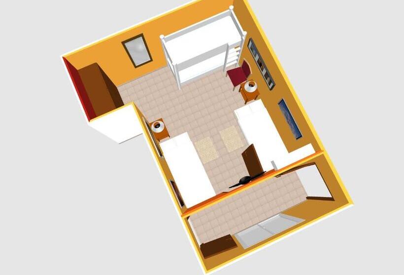 اتاق چهار تخته با دستشویی مشترک, Hostal Lo De Ramona