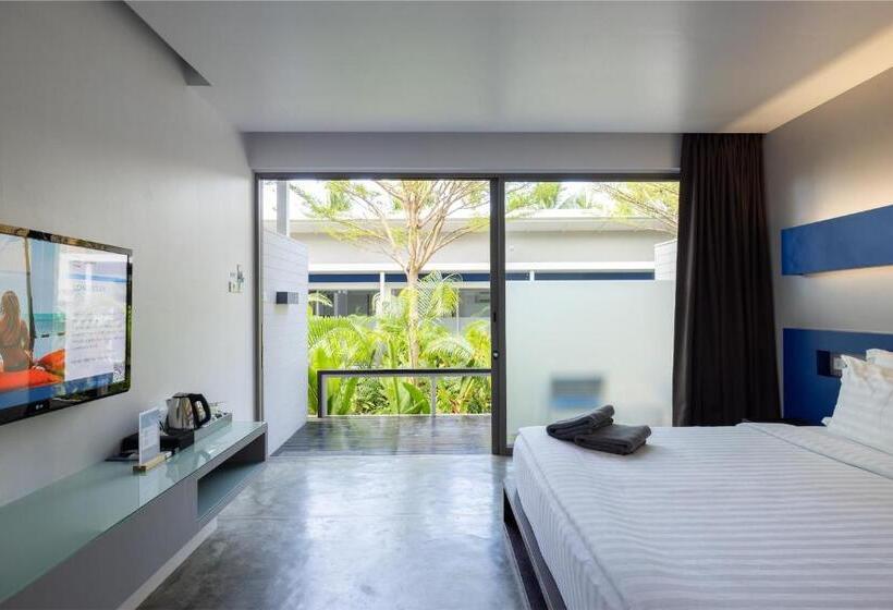 带露台的豪华间, Explorar Koh Phangan   Adults Only Resort And Spa