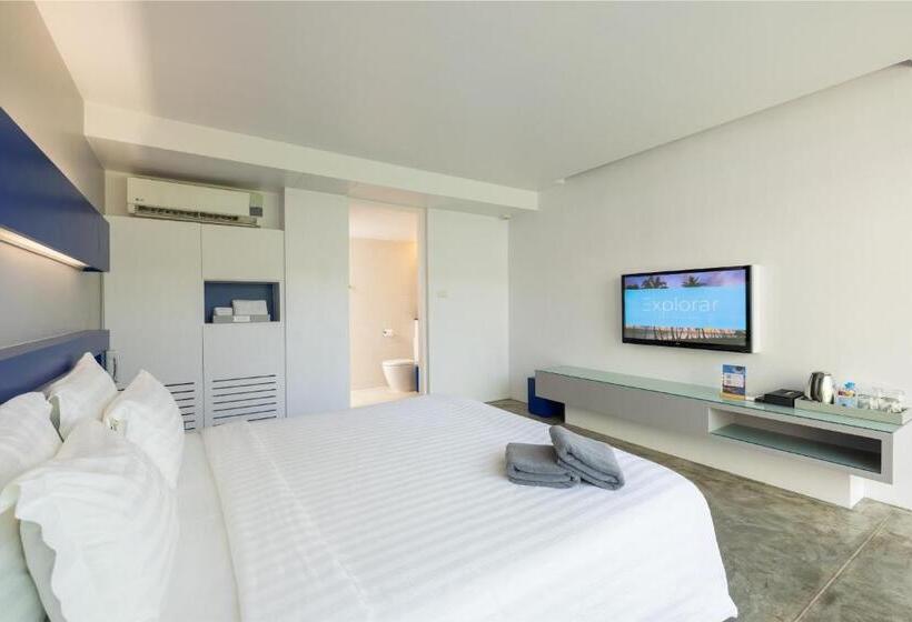 带露台的豪华间, Explorar Koh Phangan   Adults Only Resort And Spa