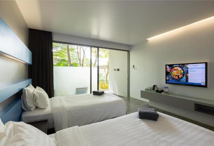带露台的高档房间, Explorar Koh Phangan   Adults Only Resort And Spa