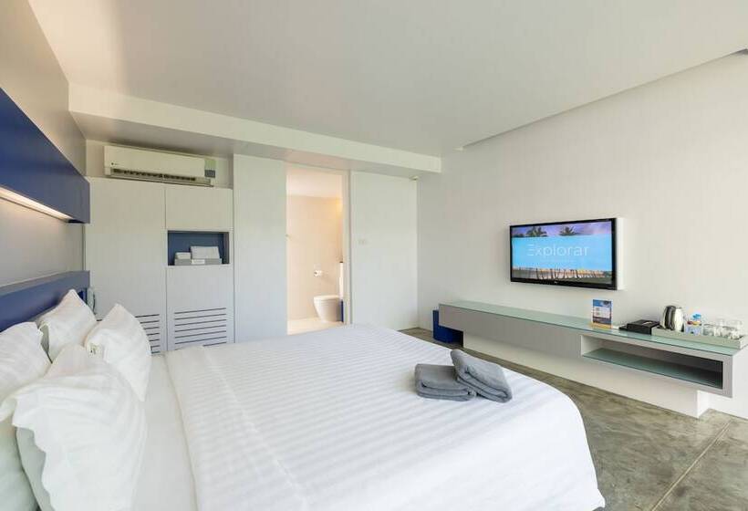 带露台的豪华间, Explorar Koh Phangan   Adults Only Resort And Spa