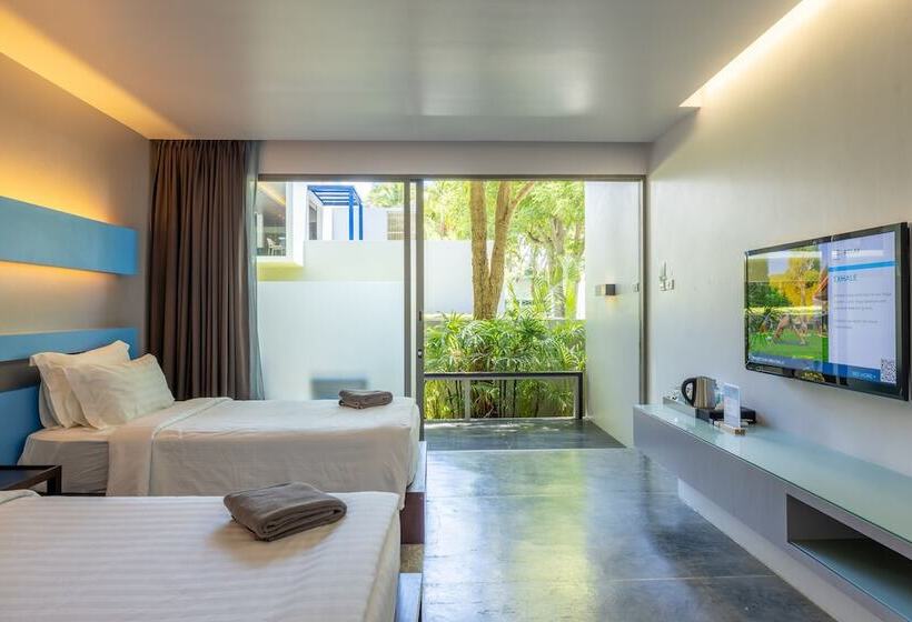 标准间带露台, Explorar Koh Phangan   Adults Only Resort And Spa