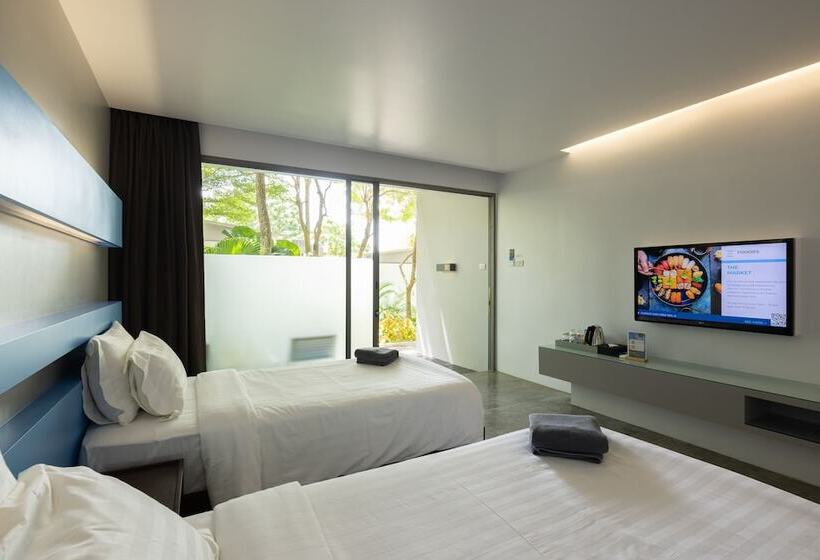 带露台的高档房间, Explorar Koh Phangan   Adults Only Resort And Spa