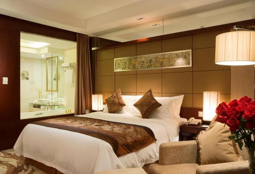 Quarto Deluxe Cama King, Wyndham Garden Suzhou