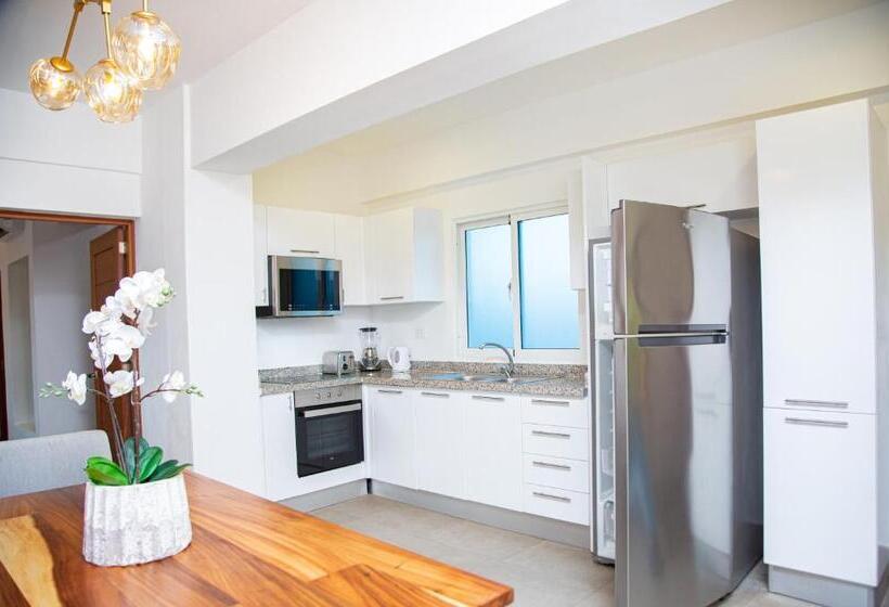آپارتمان 1 خوابه با چشم‌انداز استخر, Presidential Suites Cabarete   Room Only