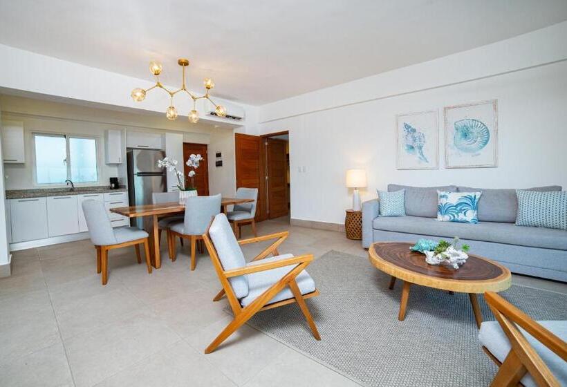 آپارتمان 1 خوابه با چشم‌انداز استخر, Presidential Suites Cabarete   Room Only