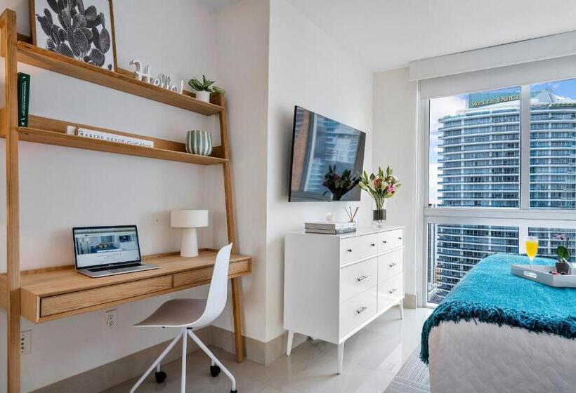 آپارتمان 2 خوابه با چشم‌انداز دریا, Brickell By Miami Vacation Rentals