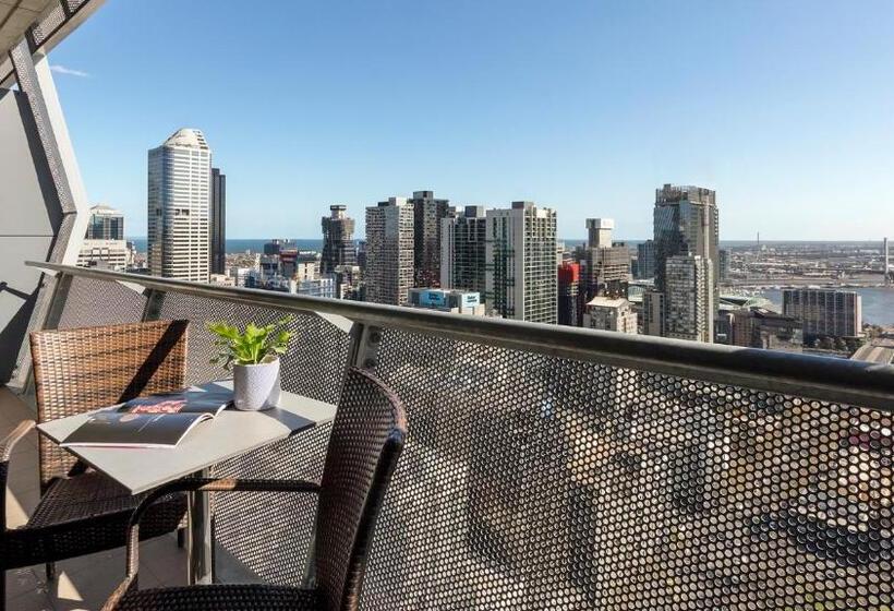 ２ベッドルームのエクゼクティブアパートメント, Oaks Melbourne On William Suites