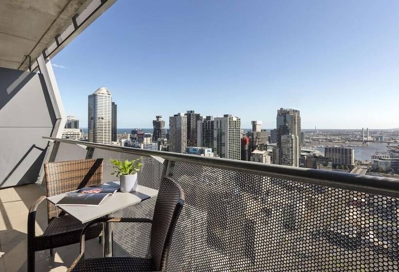 ２ベッドルームのエクゼクティブアパートメント, Oaks Melbourne On William Suites