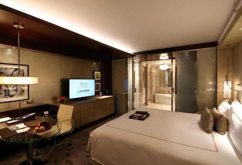 اتاق دلوکس با تخت کینگ و چشم‌انداز شهر, Fairmont  Nanjing