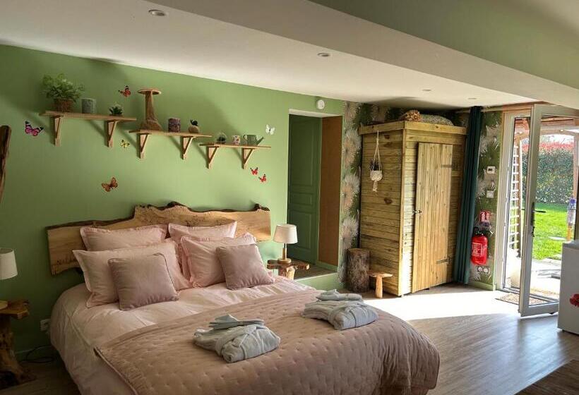 اتاق استاندارد با چشم‌انداز باغ, Aux Murmures De La Nature B&b