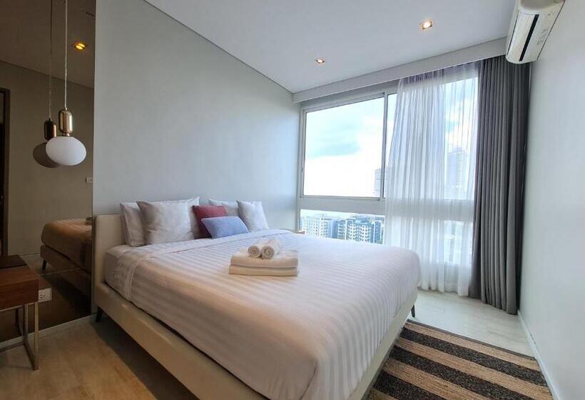 اتاق خانوادگی با چشم‌انداز جانبی دریا, Veranda Residence Pattaya By Sea