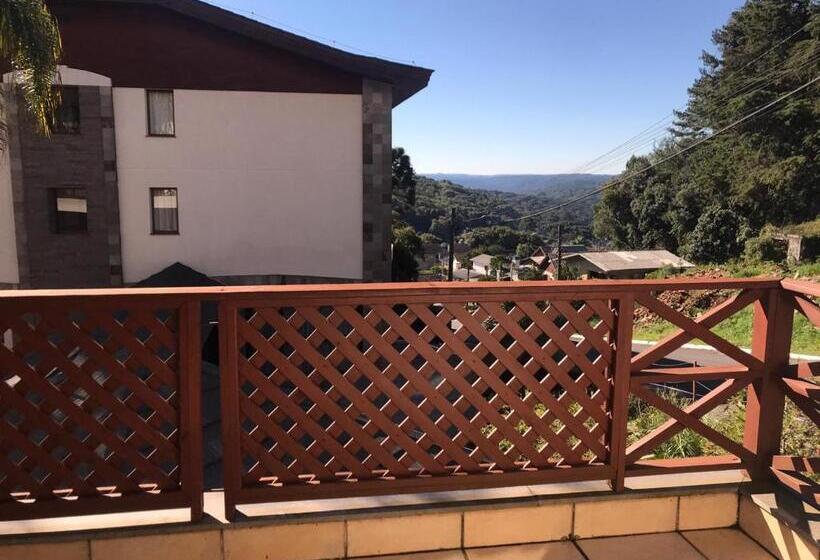 带1个卧室的带阳台的公寓, Flat Em Gramado