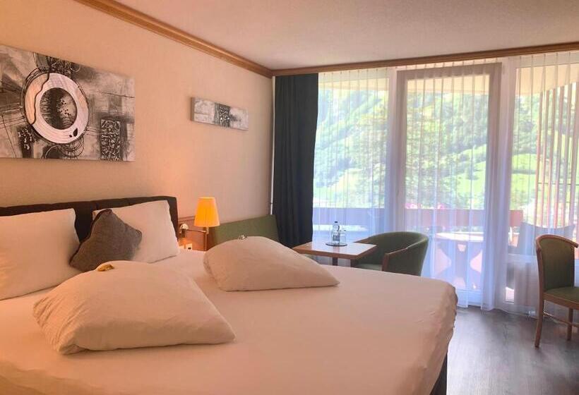 标准间带阳台, Quellenhof Leukerbad