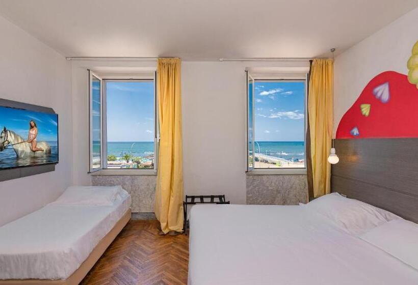 Standard Triple Room Sea View, Tirreno